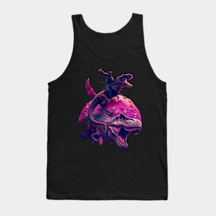 Cat Dinosaur Safari Tank Top